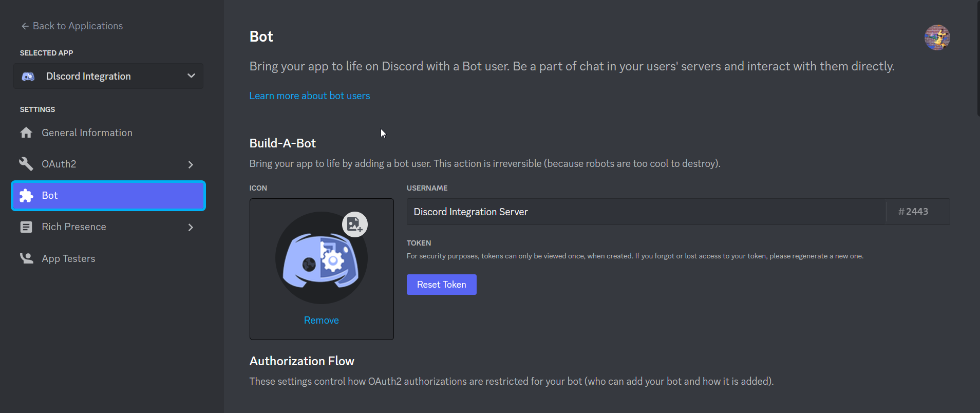 Server Integrations Page – Discord